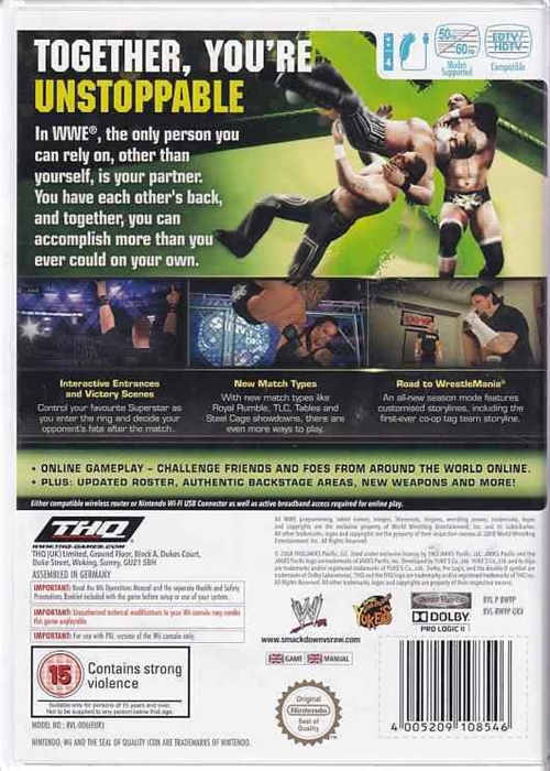 Smackdown vs Raw 2009 - Wii (B Grade) (Genbrug)